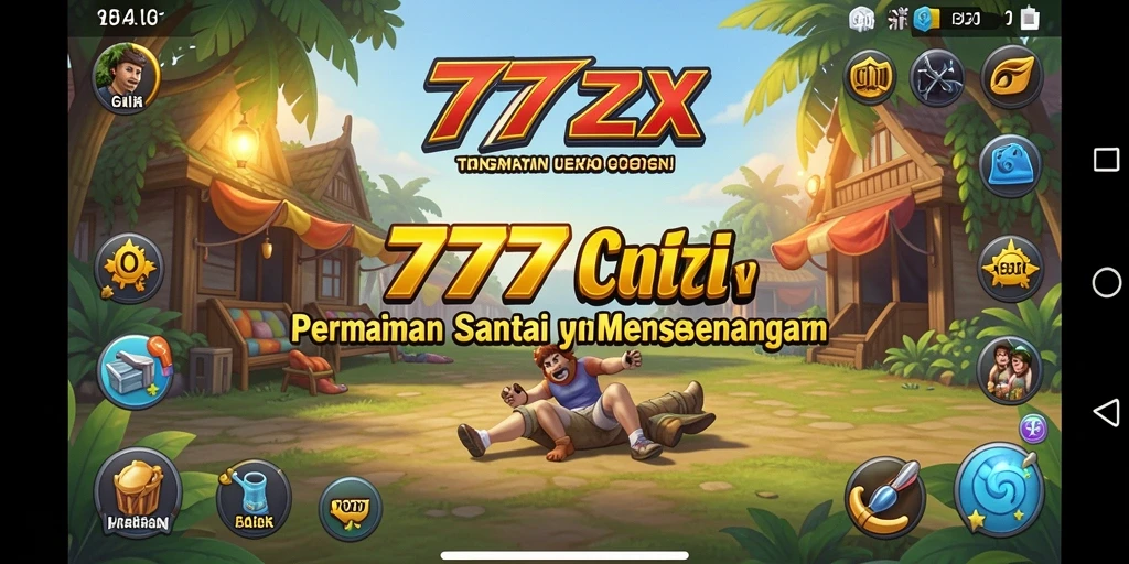 Tangkapan layar gameplay 777ZX, menampilkan suasana permainan yang santai.