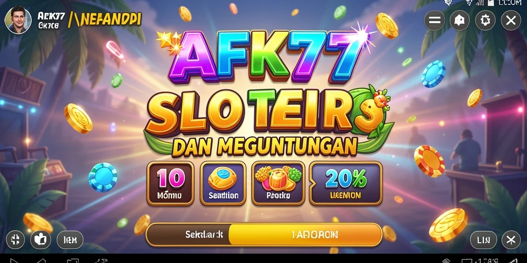 Tampilan gameplay seru dan interaktif dari permainan Slot AFK77.