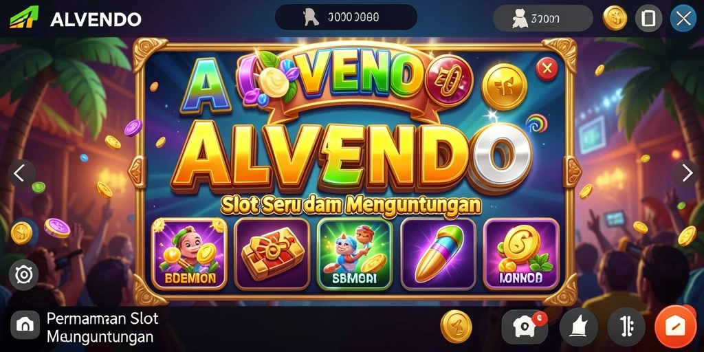 Tampilan gameplay Slot ALVENDO yang menarik dan interaktif.