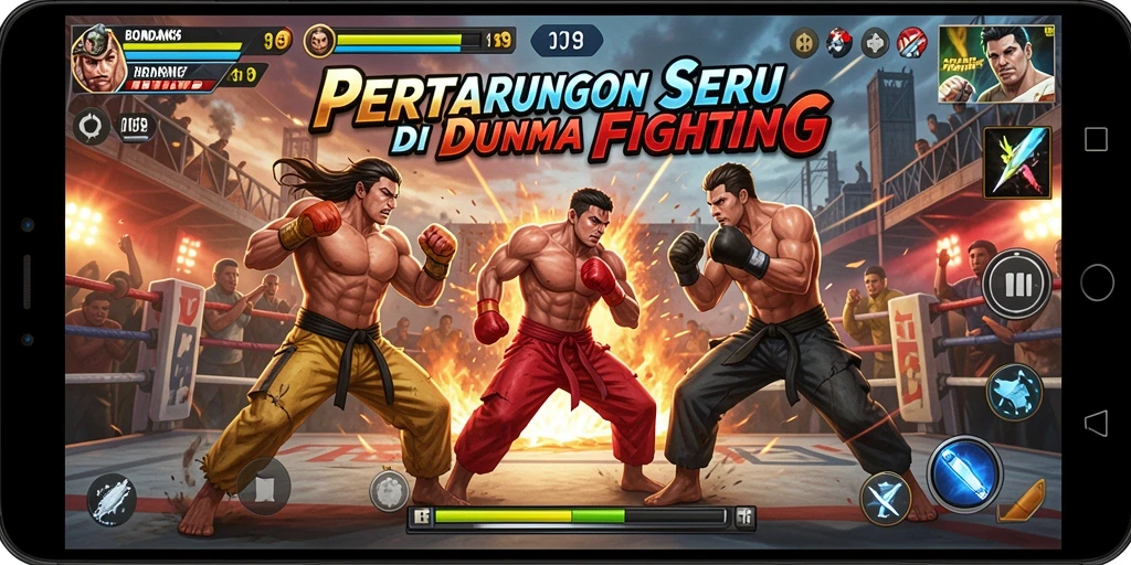 Tampilan aksi pertarungan intens di BONDAN69.