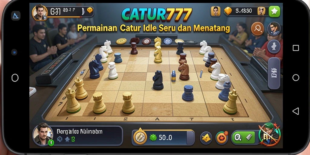 Tampilan gameplay yang menarik dan interaktif di CATUR777.