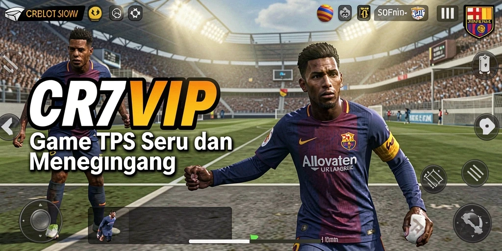 Screenshot utama CR7VIP menunjukkan aksi seru dalam gameplay TPS.