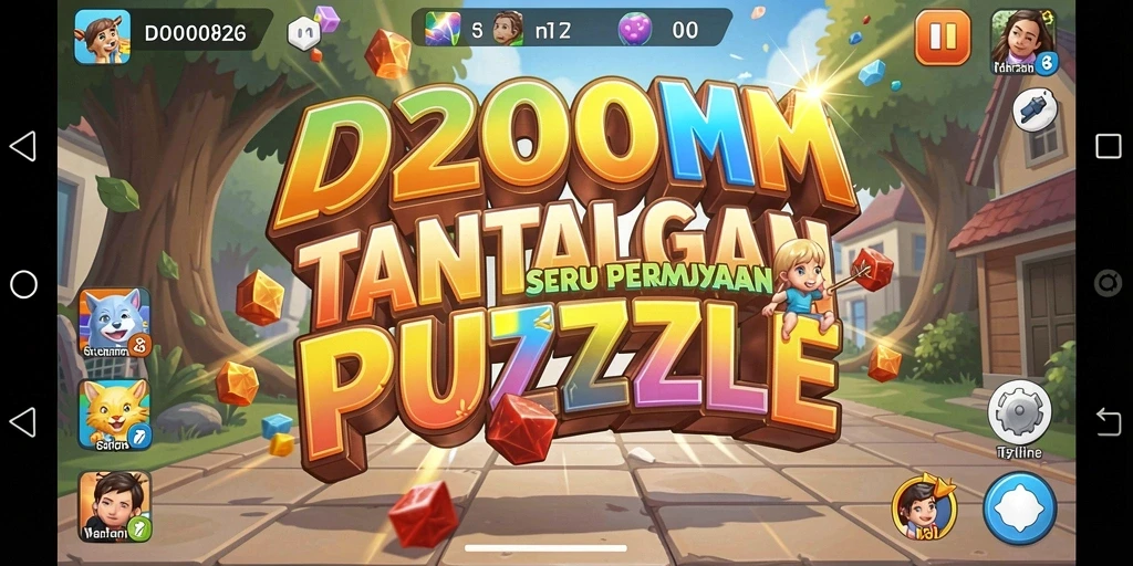 Tampilan gameplay D200M yang seru dan menantang dalam kategori Puzzle.