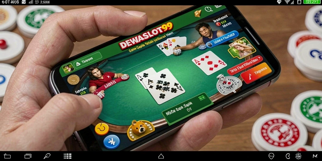 Screenshot DEWASLOT99 menunjukkan pemain sedang menikmati pertandingan Gaple.