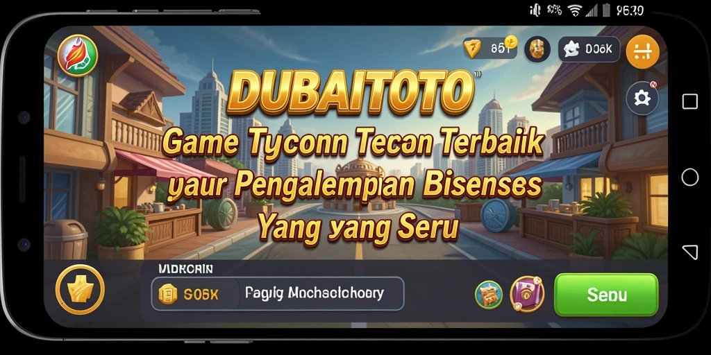 Tampilan gameplay DUBAITOTO yang menarik saat membangun bisnis Tycoon.