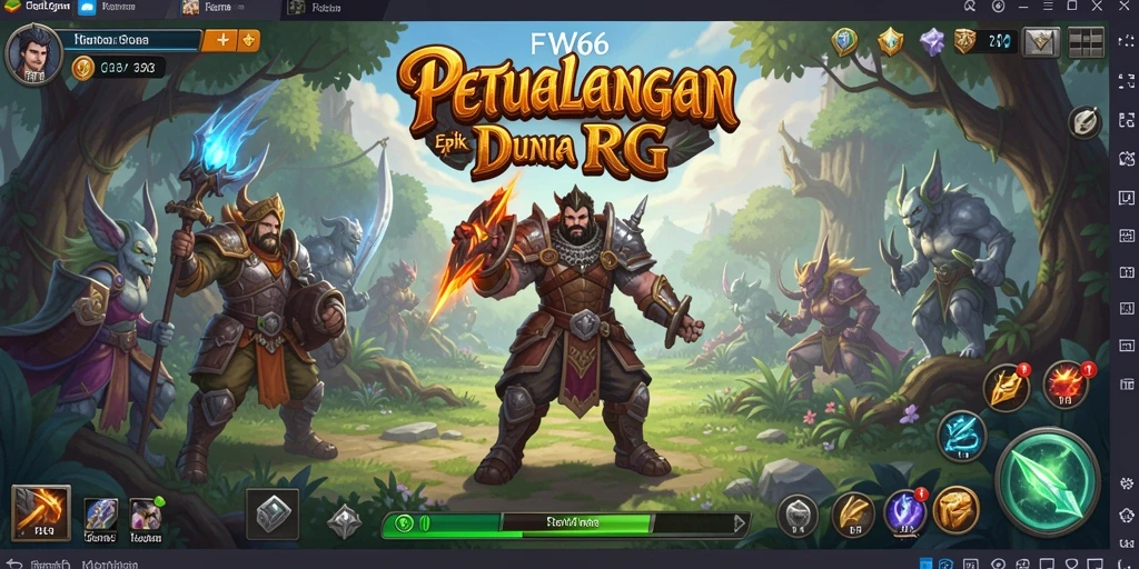 Tampilan gameplay FW66 yang menakjubkan dalam dunia RPG.