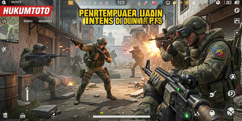 Screenshot menunjukkan aksi mendebarkan dalam pertempuran FPS.