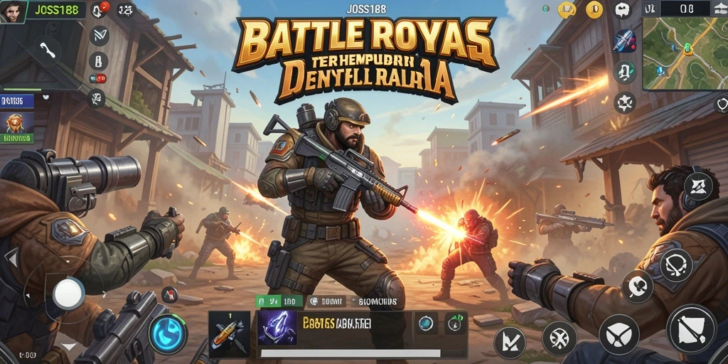 Tampilan mendebarkan aksi dalam JOSS188 di arena Battle Royale.