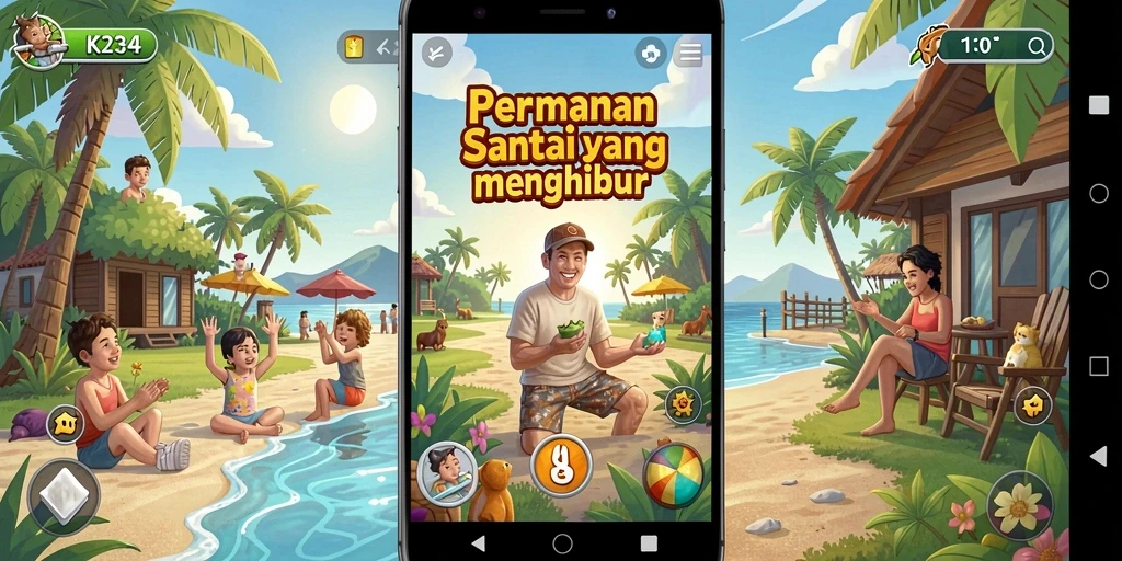 Tampilan gameplay K234 yang penuh warna dan menarik.