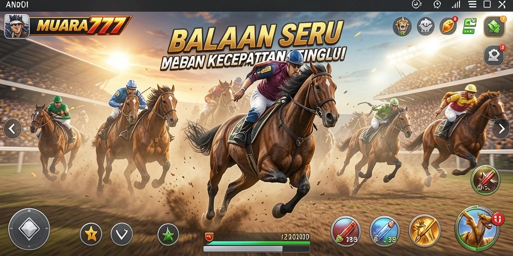 Tampilan gameplay balap yang intens dan menarik di MUARA777.