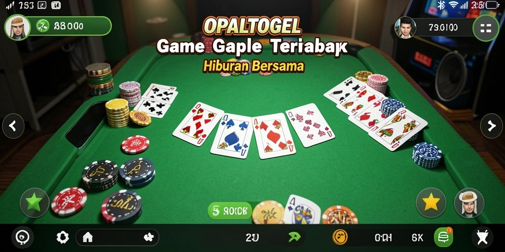 Tampilan gameplay seru dan interaktif <strong>OPALTOGEL</strong> saat bermain Gaple.