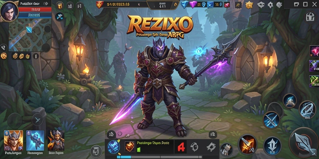 Gameplay seru dalam petualangan épik ARPG di REZIXO.