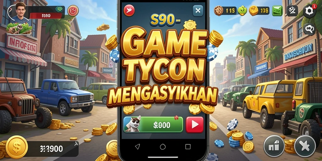 Screenshot S80 menampilkan gameplay Tycoon yang menarik dan dinamis.
