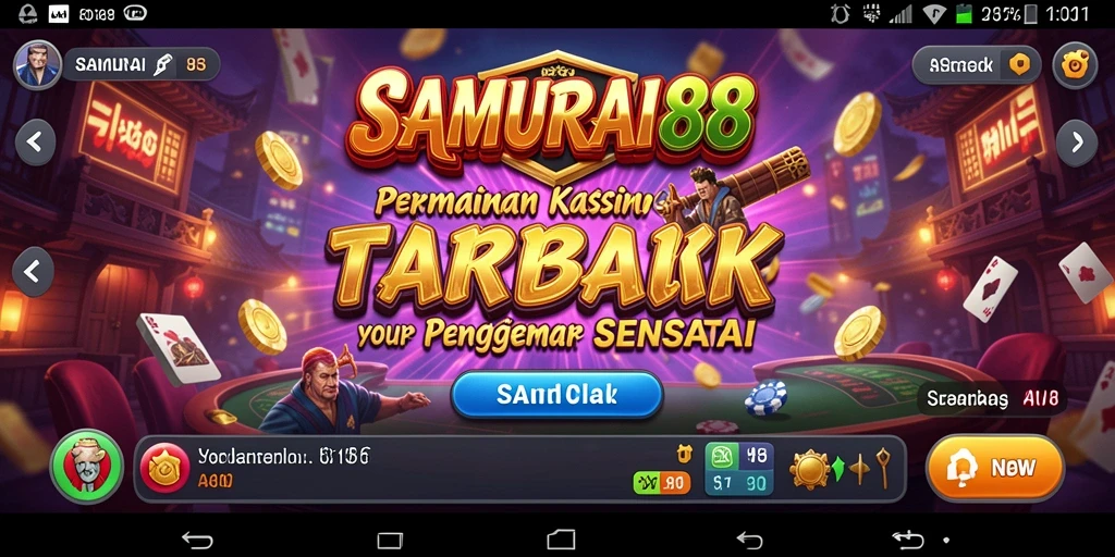 Screenshot tampilan gameplay menarik dari SAMURAI88.