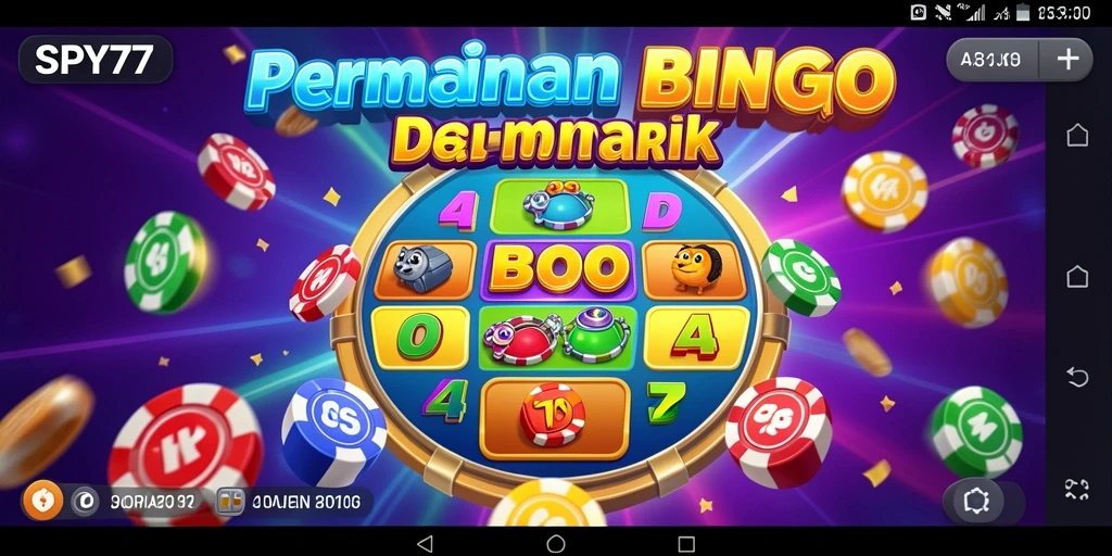 Tampilan gameplay Bingo yang seru di SPY77.