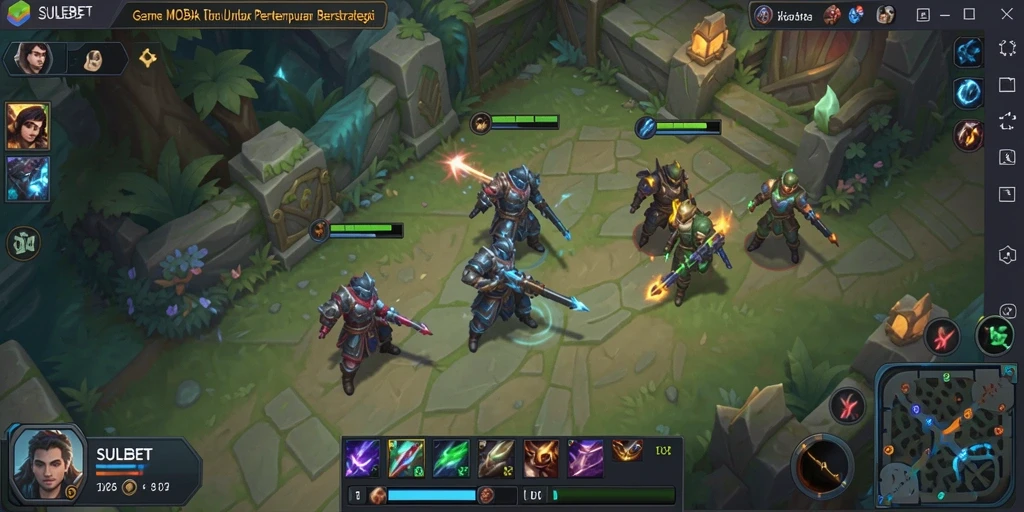Gameplay SULEBET yang seru dan strategis di arena MOBA.