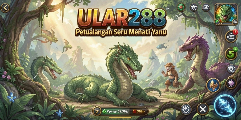 Screenshot menampilkan adegan menakjubkan dari gameplay petualangan.