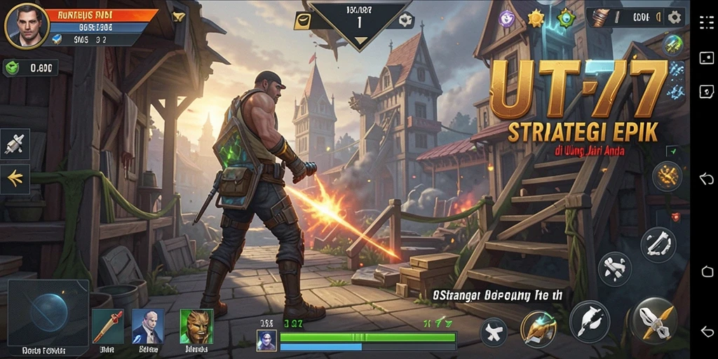Tampilan gameplay UT77 yang menegangkan di medan tempur.