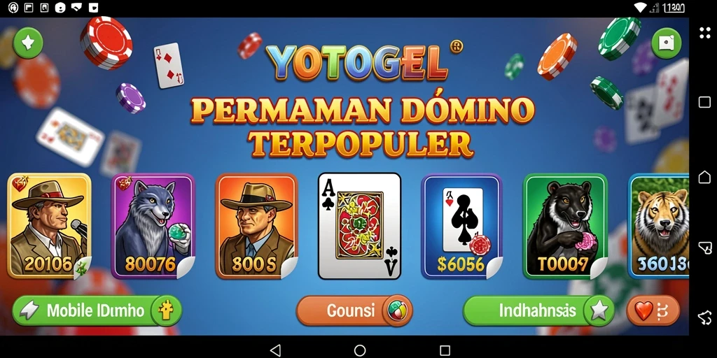 Tampilan gameplay seru di YOTOGEL dengan aksi Domino yang menarik.