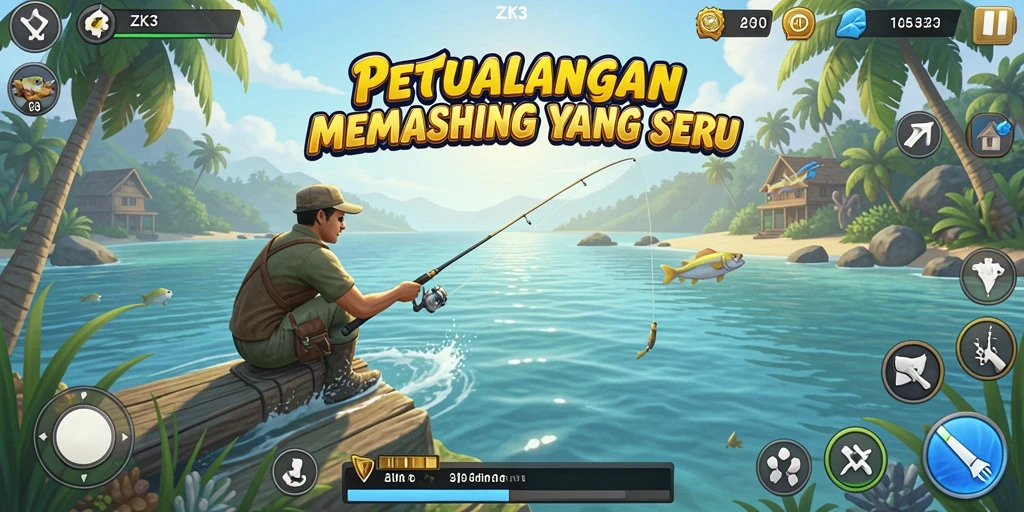 Gameplay memancing yang menantang dan menarik dalam ZK3.